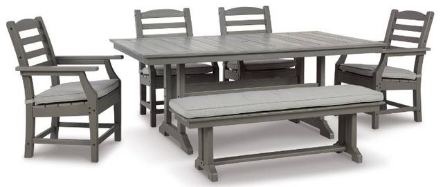 Visola 6 Piece Outdoor Seating - Gray