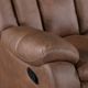 New Classic® Home Furnishings Morello Brown Dual Manual Reclining Sofa-5