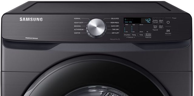 Samsung Fingerprint Resistant Black Stainless Steel Front Load Laundry Pair-1