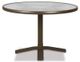 Telescope Casual Glass Top 30" Round Dining Height Pedestal Table without Hole-0