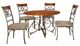 Powell® Hamilton 5-Piece Bronze/Medium Cherry Dining Table Set-0