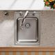 Elkay Lustertone® Classic Lustrous Satin 17" x 22" x 5-1/2" 3-Hole Single Bowl Drop-In ADA Sink-3