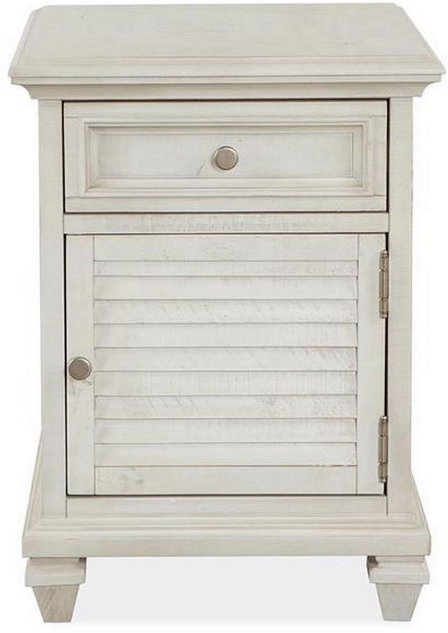 Magnussen Home® Newport Alabaster Chairside End Table-2