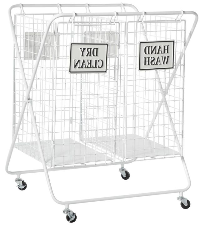 Deco Marche White Storage Basket-0