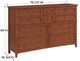 Whittier Wood® Furniture McKenzie Glazed Antique Cherry Master Dresser-2
