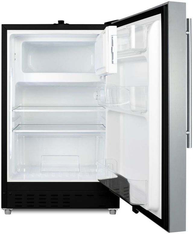 Summit® 2.7 Cu. Ft. Stainless Steel Under the Counter Refrigerator-3