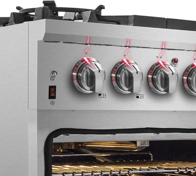 FORNO® Alta Qualita 48" Stainless Steel Pro Style Dual Fuel Range-5