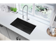 Elkay Quartz Classic® Black 33" x 18" Single Bowl Undermount Sink Black-2