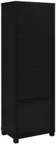 Coaster® Jupiter Black Media Tower Bookcase with Storage Cabinet-4