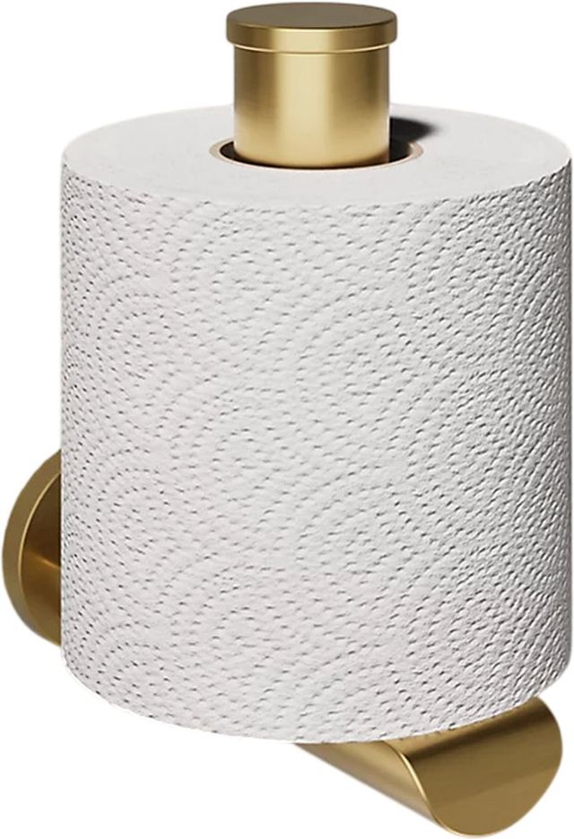 KOHLER® Avid® Vibrant Brushed Moderne Brass Vertical Toilet Paper Holder-1