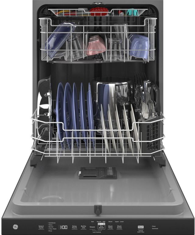 GE® 24" Fingerprint Resistant Stainless Steel Built-In Dishwasher with Sanitize Cycle and Dry Boost-3
