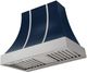 AGA Cascade 36" Indigo Wall Mounted Range Hood with Brushed Nickel Trim-0