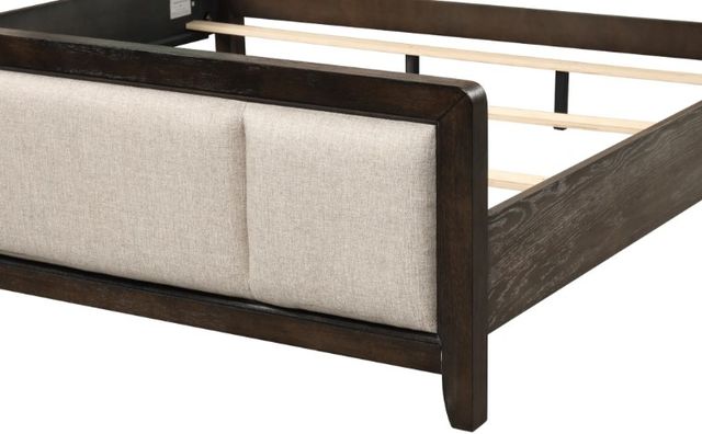 Bernards Fulton Beige/Medium Brown Upholstered Queen Panel Bed-2