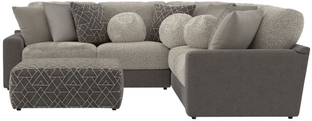 Jackson Furniture Canyon 4-Piece Fawn/Umber Modular Sectional and Ottoman-4