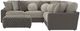 Jackson Furniture Canyon 4-Piece Fawn/Umber Modular Sectional and Ottoman-4