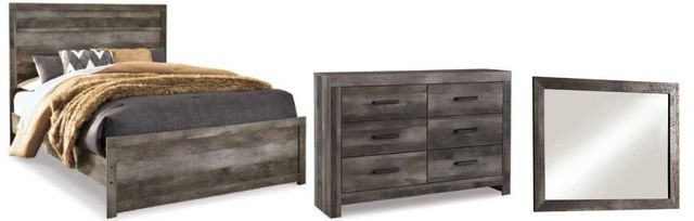 Signature Design by Ashley® Wynnlow 3-Piece Gray Queen Panel Bed Set