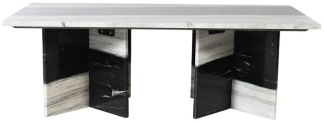 Meridian Furniture Verona Panda Marble Coffee Table-1