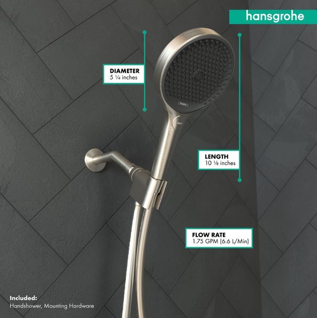 Hansgrohe Rainfinity Brushed Nickel 1.75 GPM Handshower-3