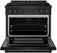 ZLINE 36" Black Stainless Steel Pro Style Gas Range-1