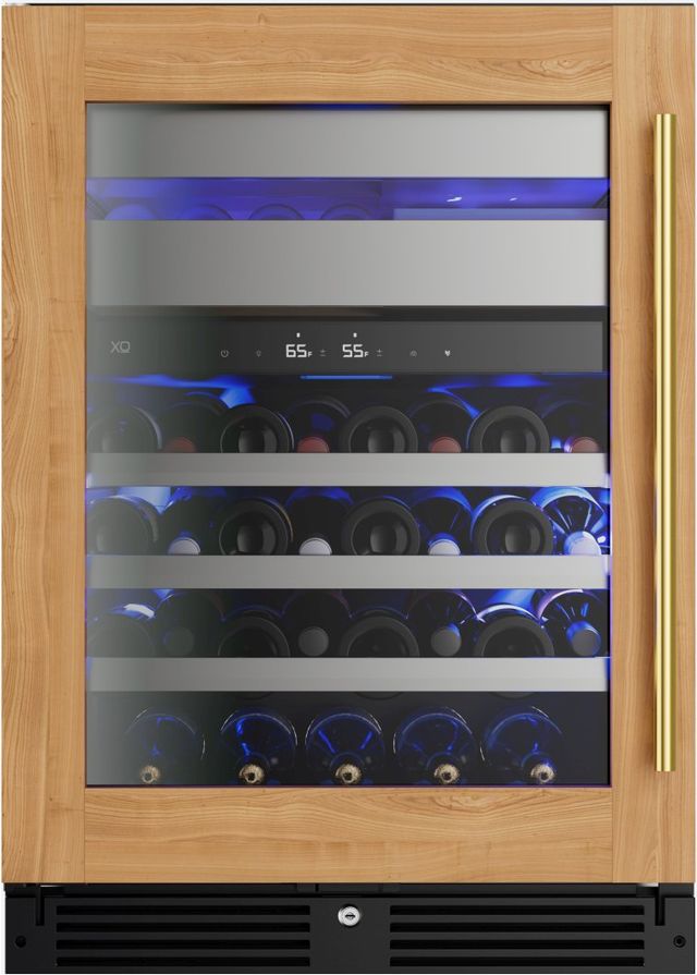 XO 24'' 5.4 Cu. Ft. Panel Ready Wine Cooler with Left Hinge Glass Door and Weed Preservation System-0