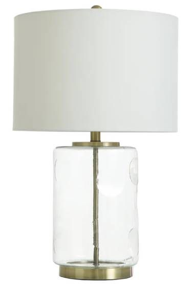 Stylecraft Clear Dimpled Table Lamp-0