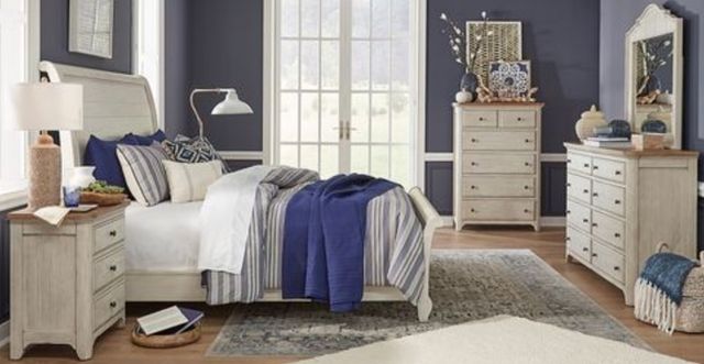 Liberty Furniture Farmhouse Reimagined 5-Piece Antique White Bedroom Set-0