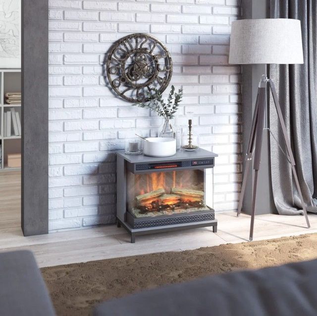 ClassicFlame® Gray Wall Mantel Electric Fireplace-1