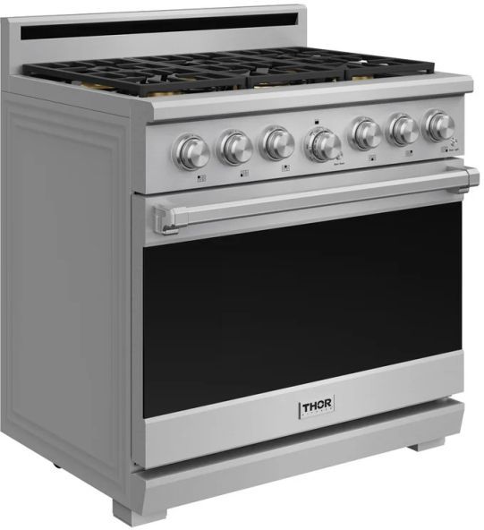 Thor Kitchen® X Series 36" Stainless Steel Premium Freestanding Pro Style Gas Range-2