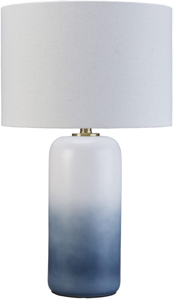 Signature Design by Ashley® Lemrich White/Teal Table Lamp-0