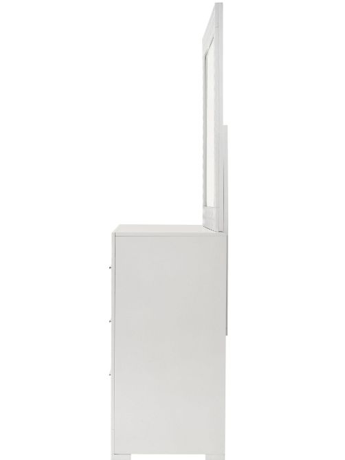 Coaster® Ives White High Gloss Dresser and Mirror-3