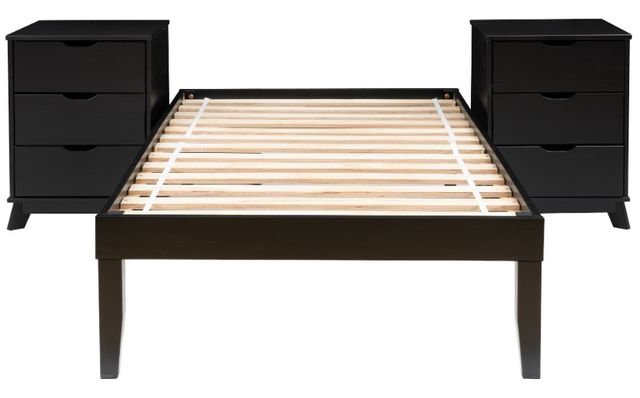 Powell® Portix 3-Piece Black Youth Twin Simple Bedroom Set-0