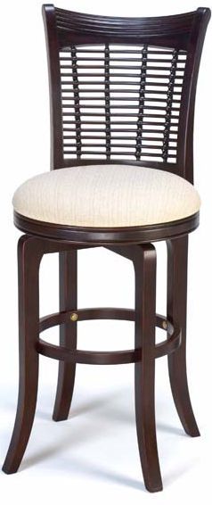 HH2 Home Bayberry Dark Cherry Swivel Bar Stool-0