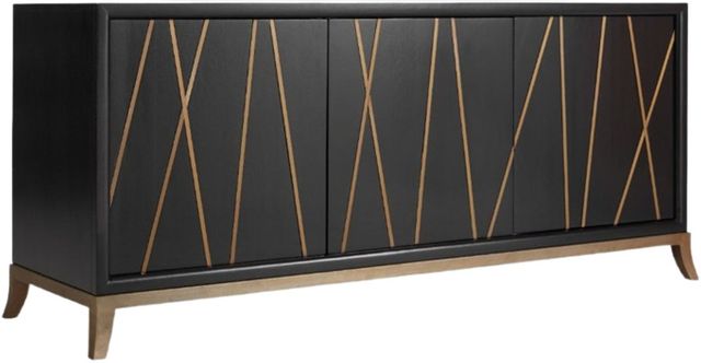 Hooker® Furniture Commerce and Market Black Entertainment Console-0
