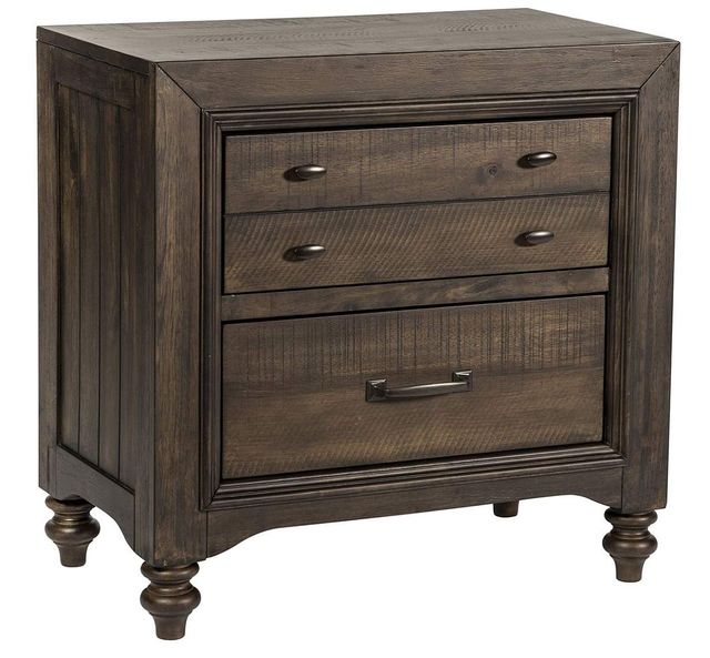 Clearance Liberty Furniture Catawba Hills Peppercorn Nightstand-0