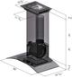 ZLINE 30" Stainless Steel and Glass Convertible Vent Wall Mount Range Hood with Crown Molding-1
