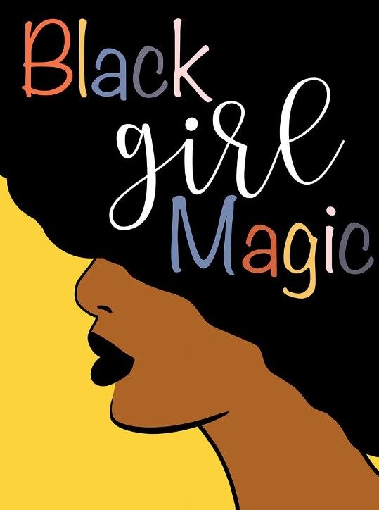 Classy Art Black Girl Magic by CAD Designs Wall Art-0