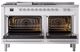 Ilve® Nostalgie II Series 60" White Pro Style Dual Fuel Range-1