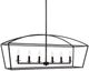 Uttermost® Brookdale Deep Weathered Bronze 6-Light Linear Chandelier-0