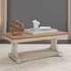 Liberty Furniture Farmhouse Reimagined Chestnut Cocktail Table with Antique White Base-1