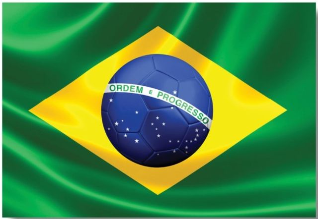 Classy Living Wordly Brazilian Flag Wall Art-0