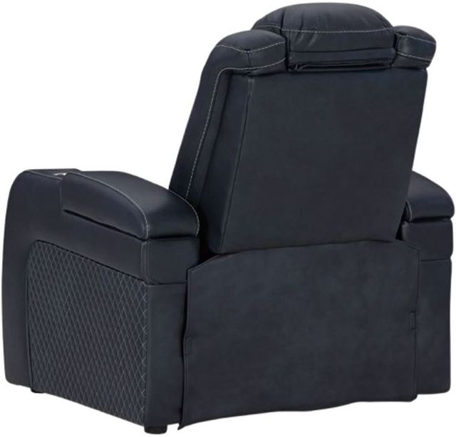 Signature Design by Ashley® Fyne-Dyme Sapphire Power Recliner with Adjustable Headrest-4