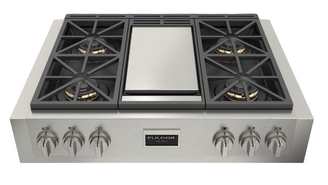 Fulgor Milano Sofia 36" Stainless Steel Pro Gas Cooktop-0