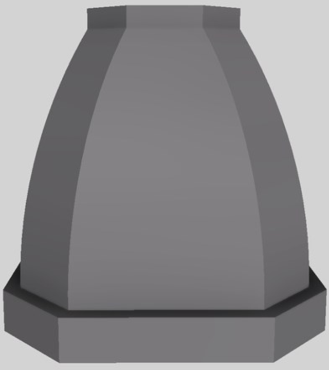 Vent-A-Hood® Designer Series 54" Gunsmoke Island Range Hood-1