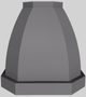 Vent-A-Hood® Designer Series 54" Gunsmoke Island Range Hood-1