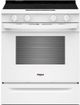 Whirlpool® 30'' White Smart Slide-In Electric Range with Air Cooking Technology and Steam Clean-0