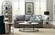 Hammary® Impact White Marble Top Round End Table with Bronze/Silver Base-2