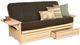 Kodiak Furniture Phoenix Linen Charcoal/Antique White Full Storage Futon with Mattress-0