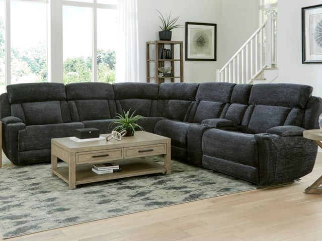 Parker House® Dalton Lucky Charcoal 6-Piece Power Reclining Modular Sectional-1