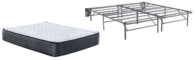 Sierra Sleep® by Ashley® Limited Edition 2-Piece Hybrid Firm and Better than a Boxspring Foundation Queen Mattress Set-0