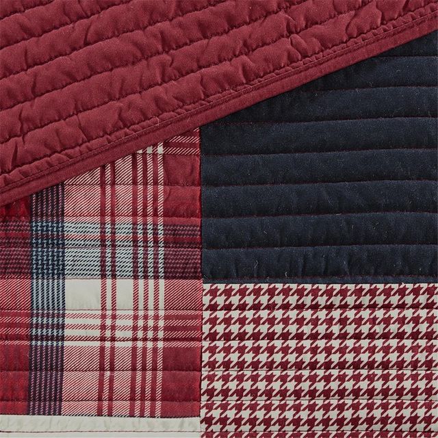 Olliix by Woolrich Red Full/Queen Sunset Coverlet Mini Set-2